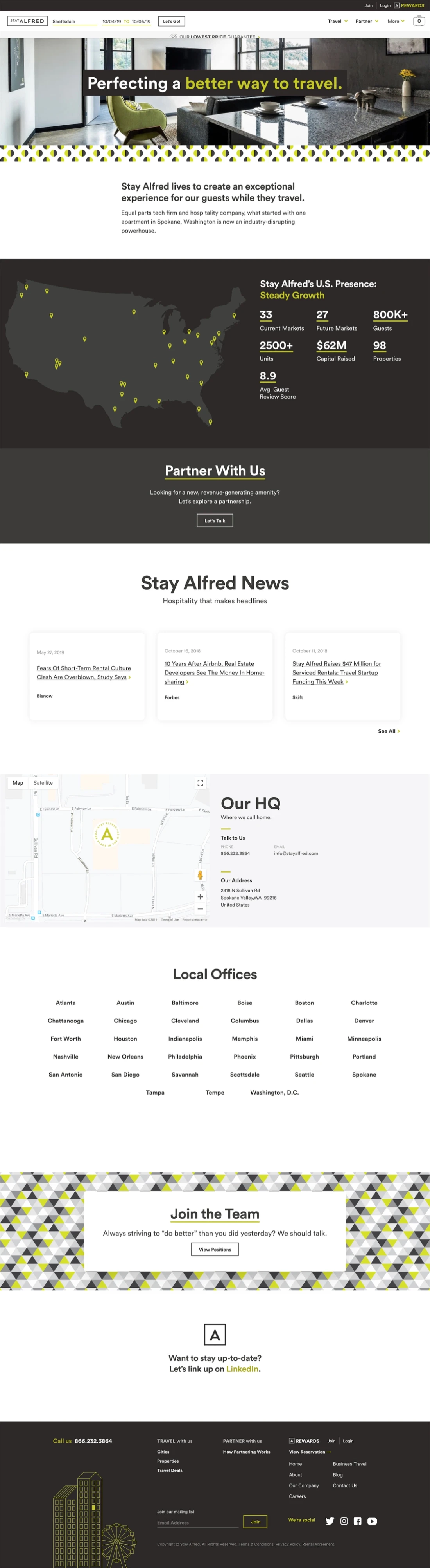 Company page