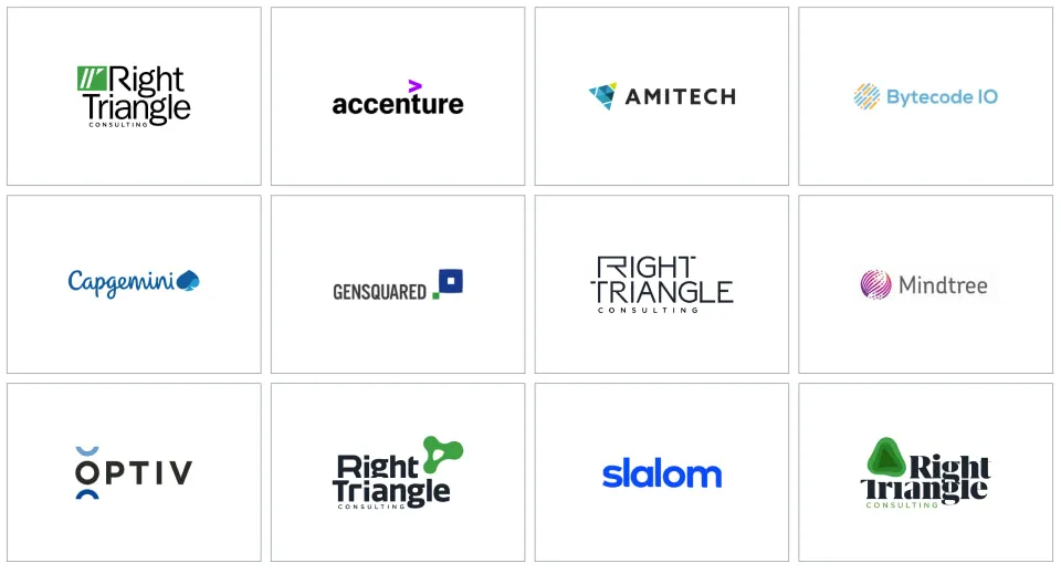 Logo design process - concepts and competitor comparison.