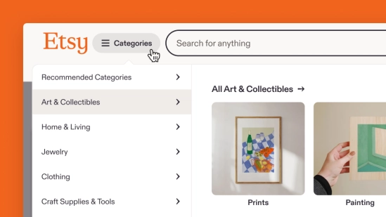 Etsy Global Nav Design