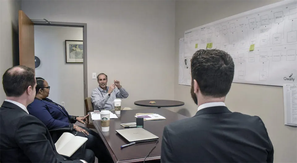 Qwally meeting with Mobile Alabama city officials.