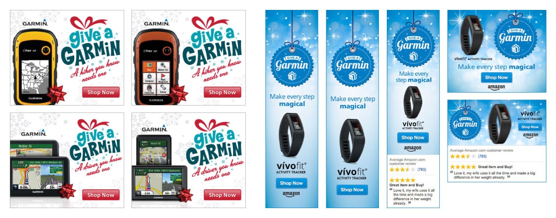 Garmin.com Holiday Web Banners