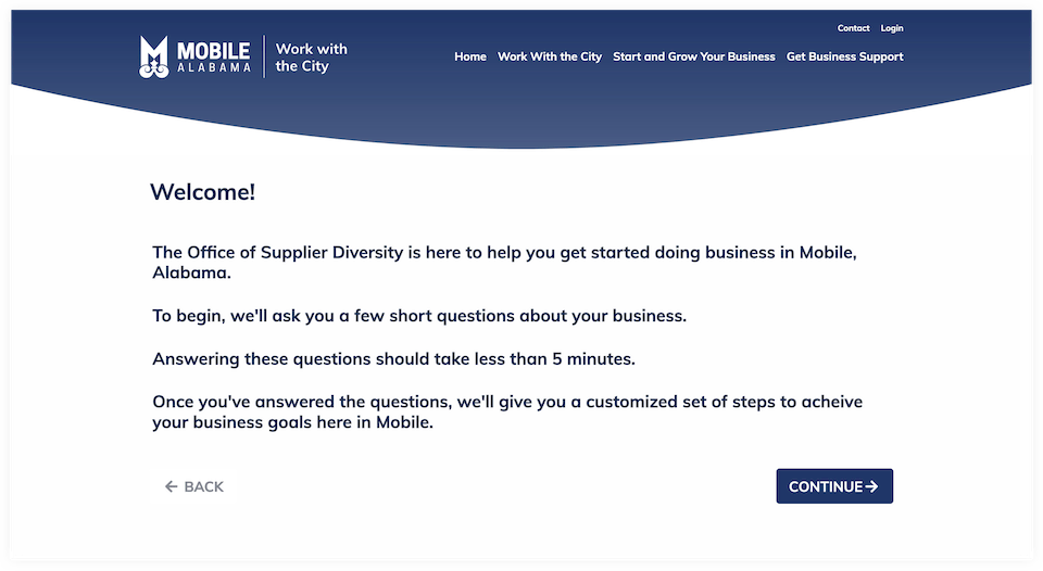 Visual Design: Quick Start Plan welcome screen.