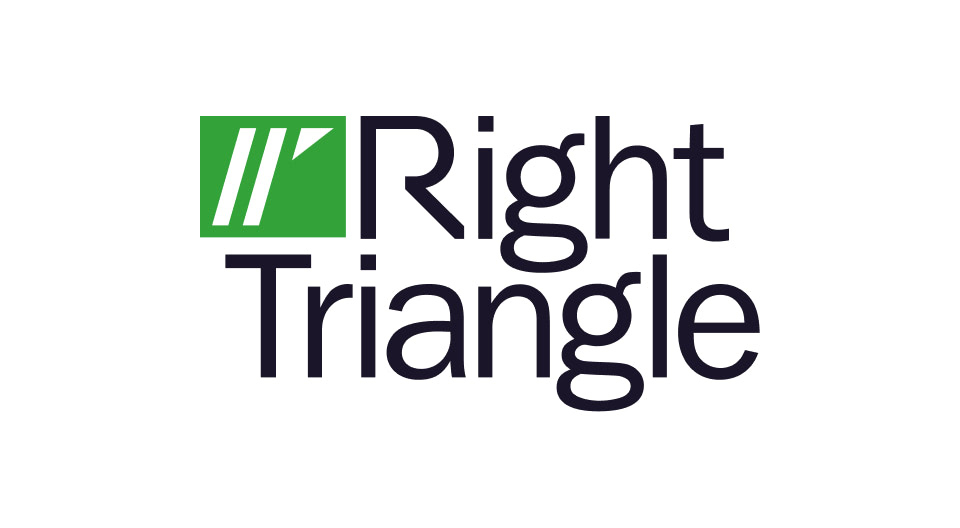 Final Right Triangle logo design.